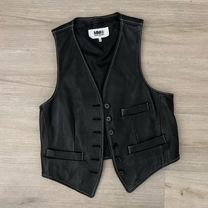 **SOLD** MM6 leather vest